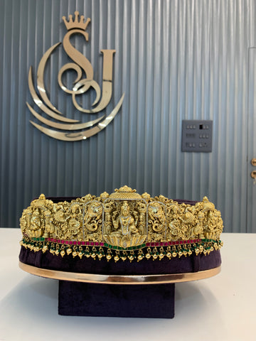 Beautiful Nakshi 3D vaddanam with Jadav stone