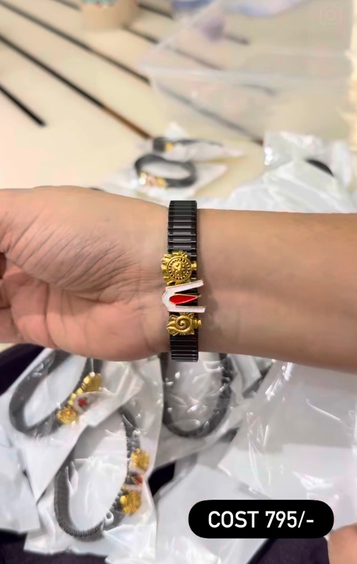 Beautiful Balaji Black adjustable Bracelet