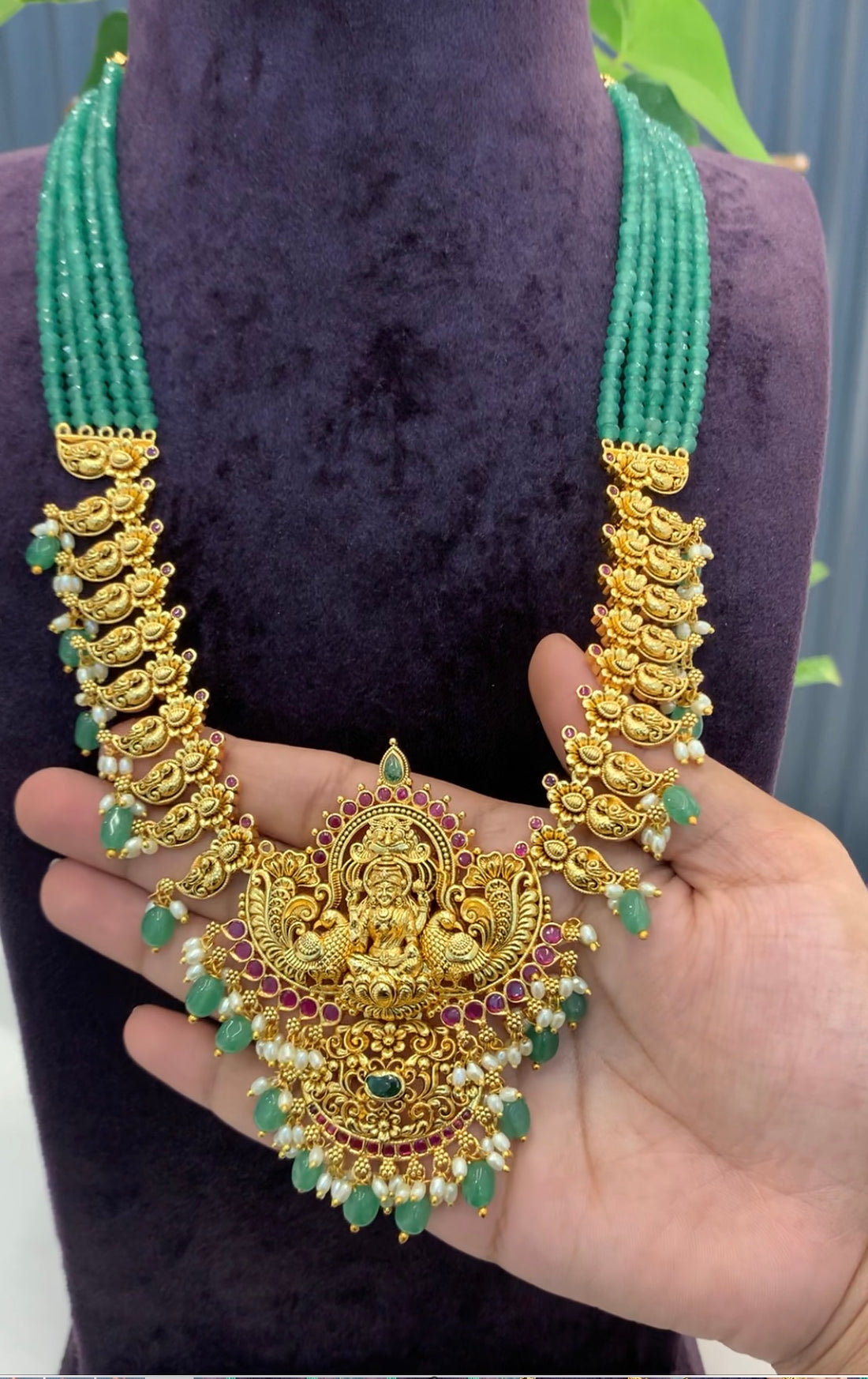 Beautiful Nakshi Heavy Beads set