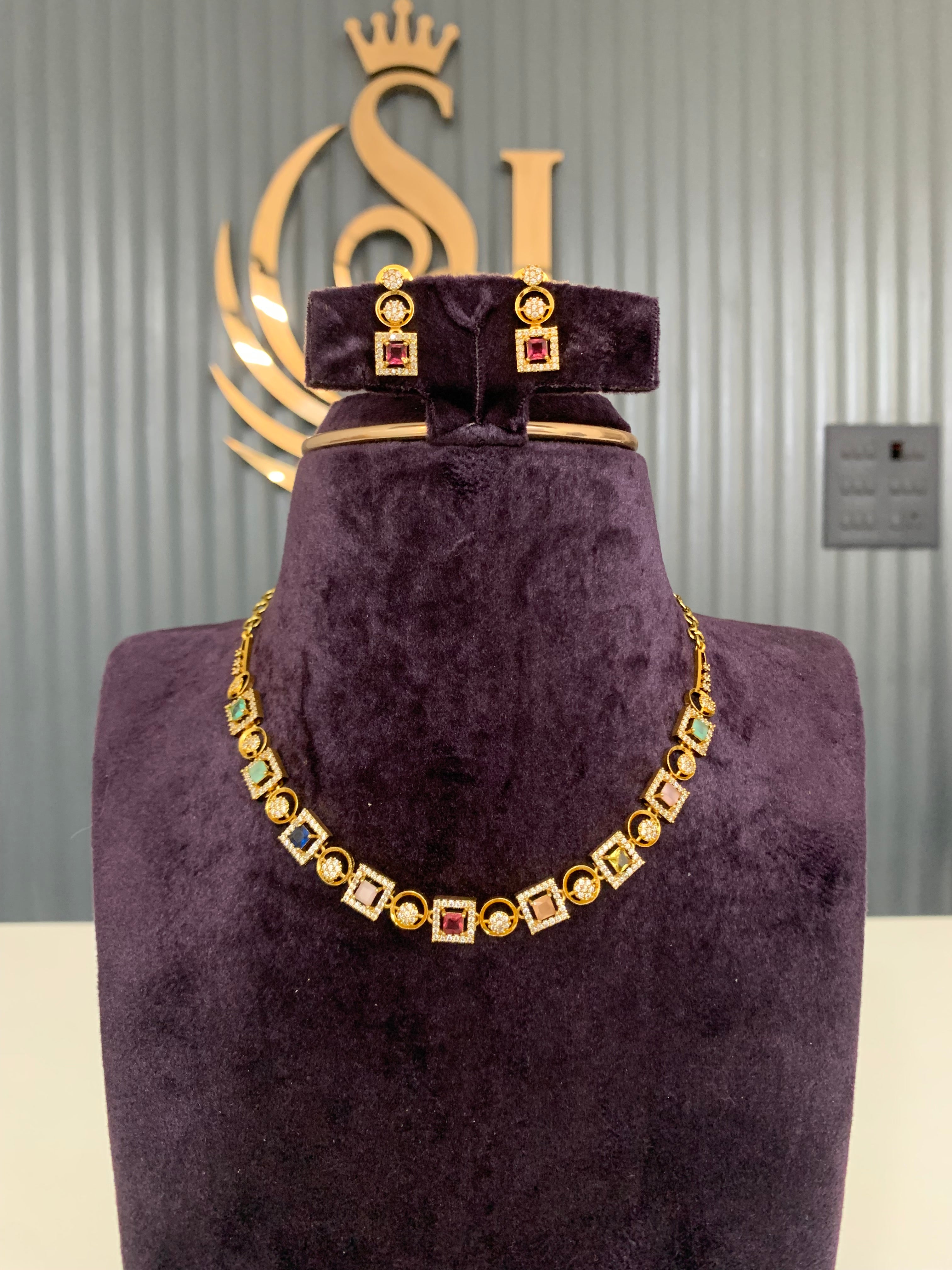 Beautiful multi stone necklace