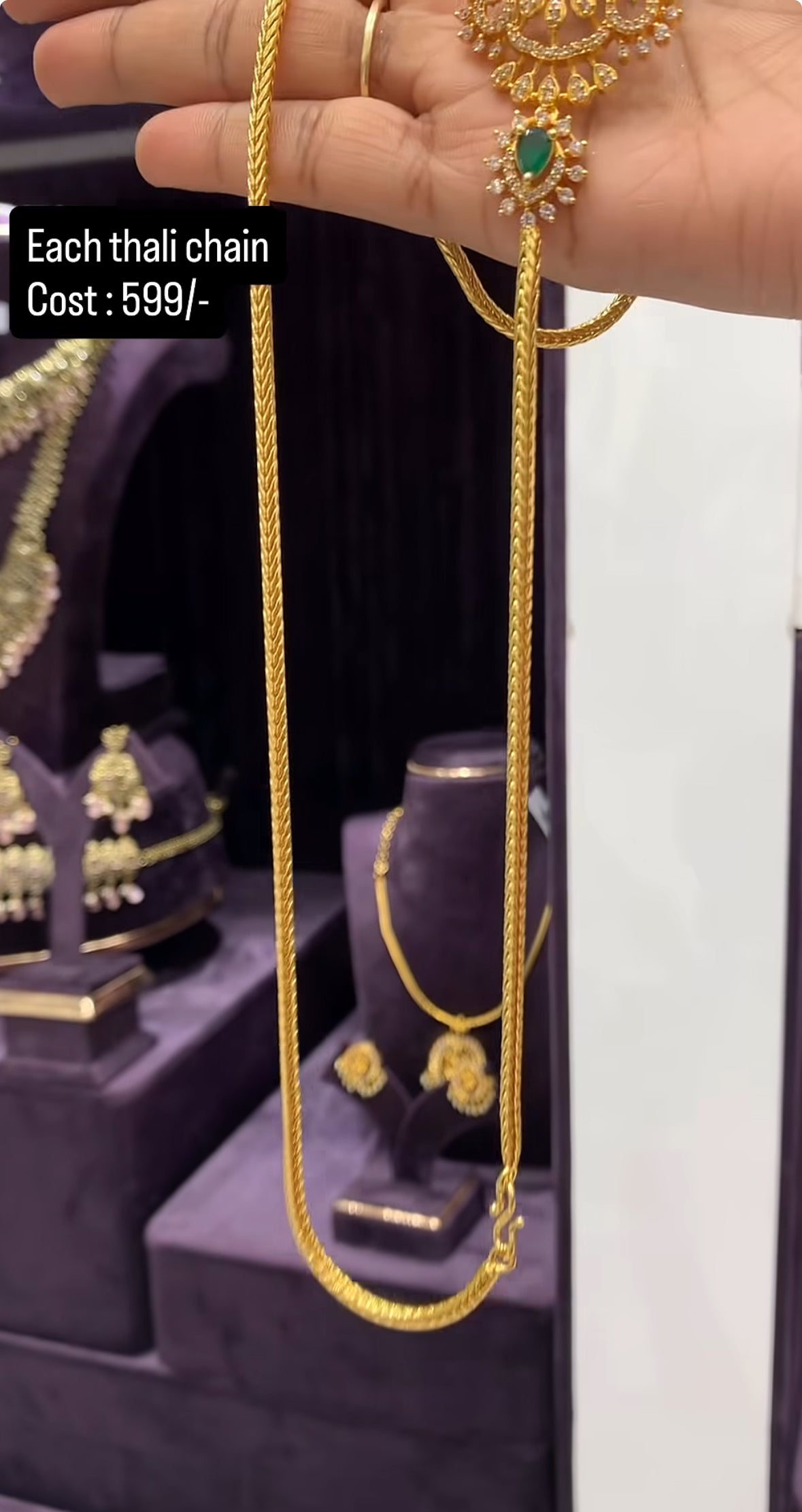 Beautiful thali chain 24 inchs and hook