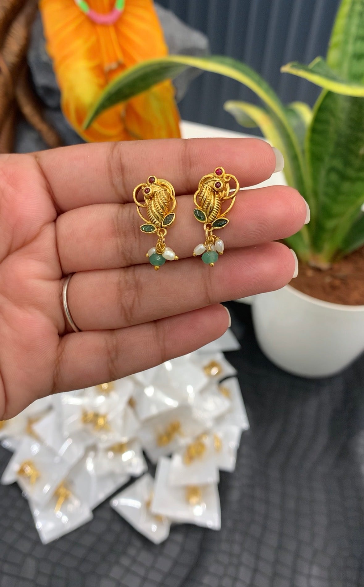 Beautiful Parrot Earrings