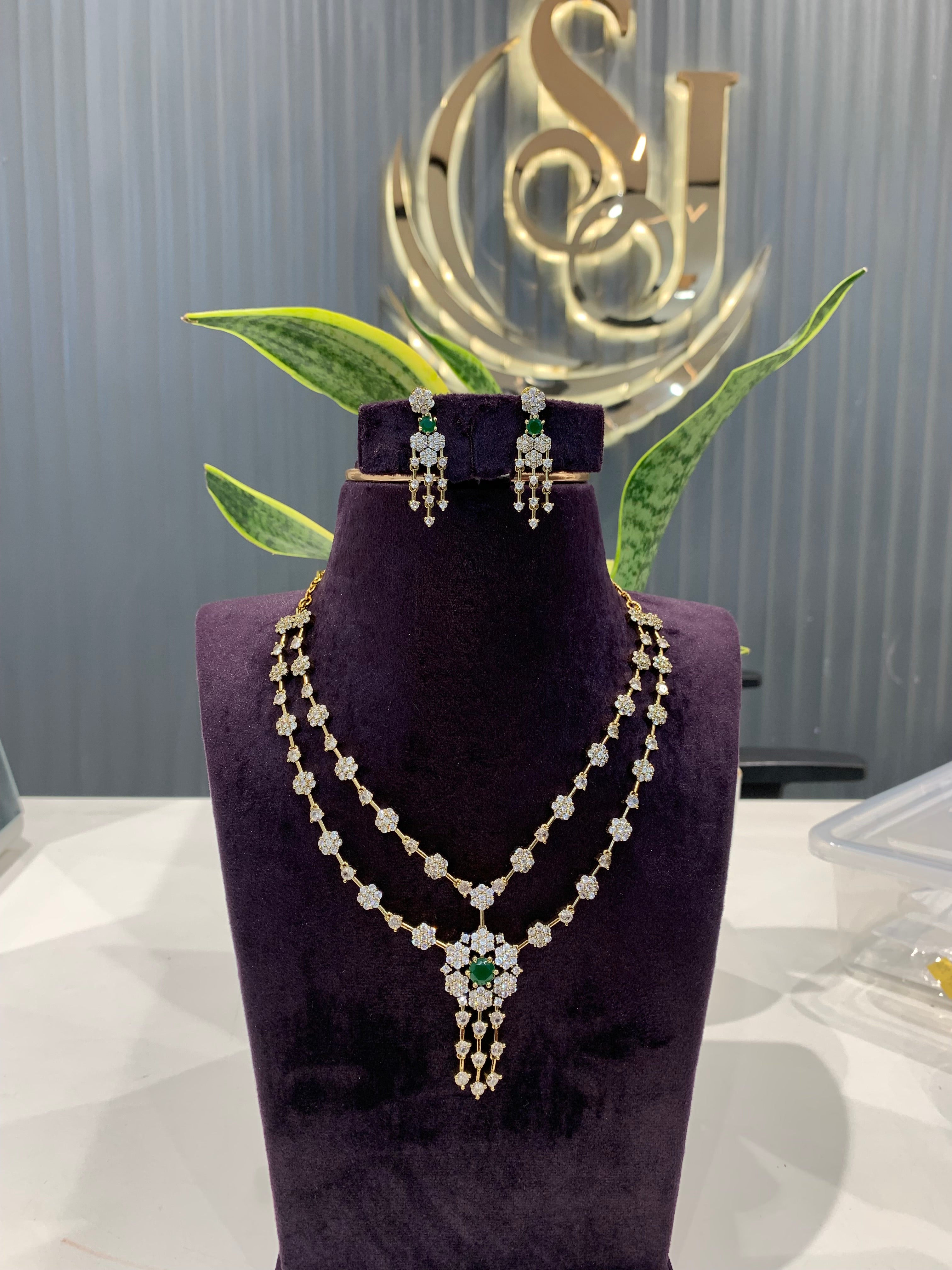Beautiful double step necklace