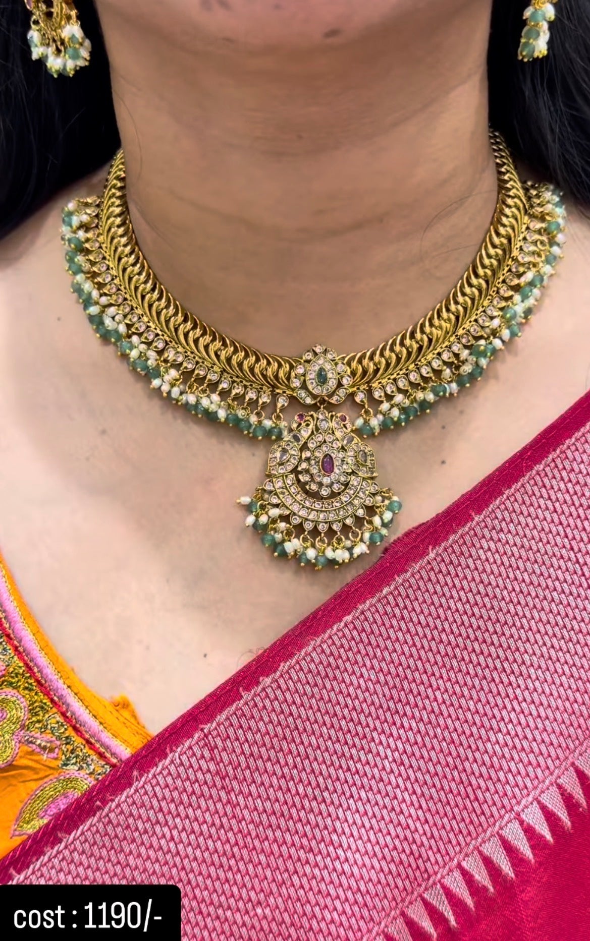 Beautiful jilebi necklace