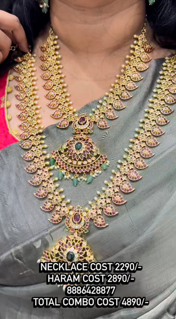 Beautiful mango style combo with 1 set of earrings