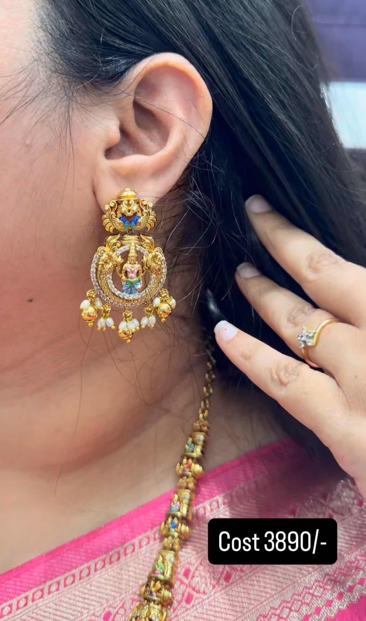Beautiful meenakari long haram