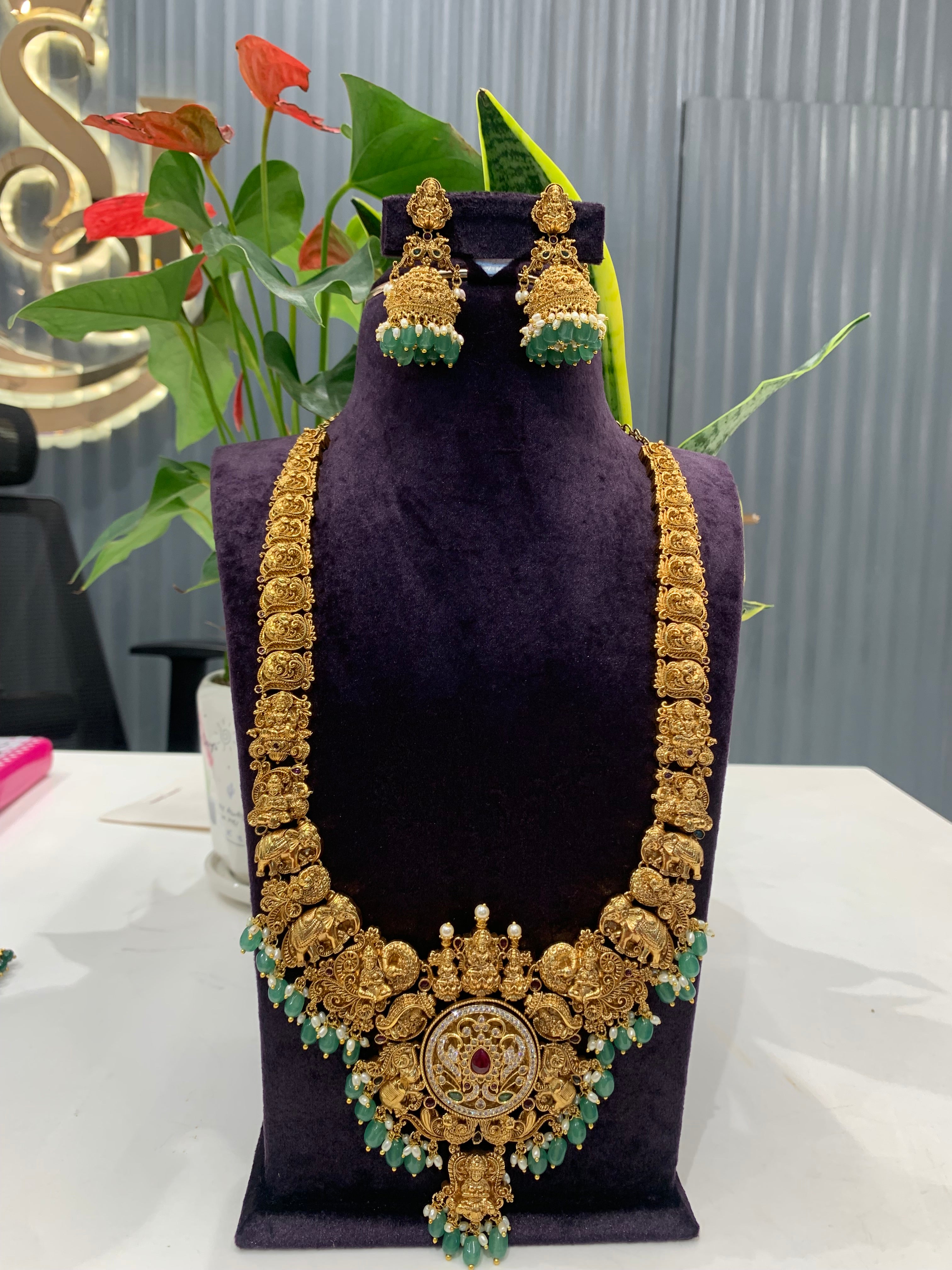 Beautiful 2 in 1 nakshi long haram