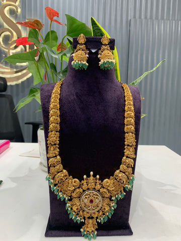 Beautiful 2 in 1 nakshi long haram