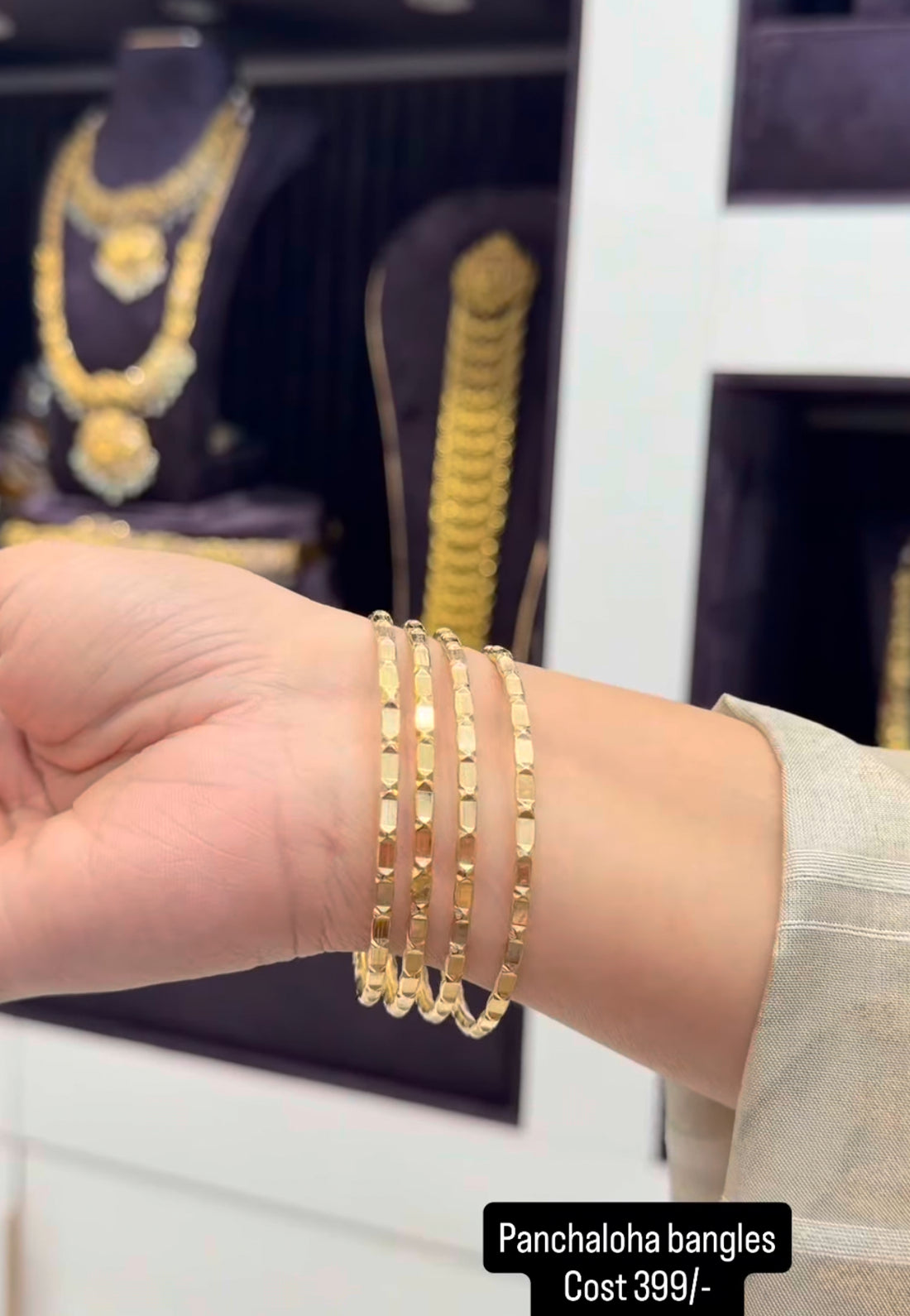 Beautiful Panchaloha Bangles