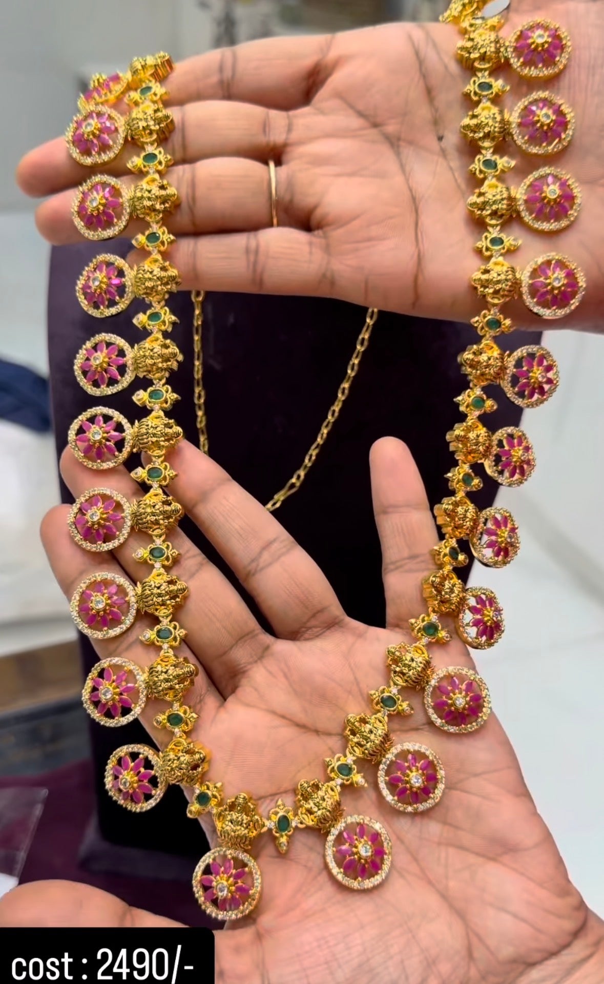 Beautiful Lakshmidevi Long Haram
