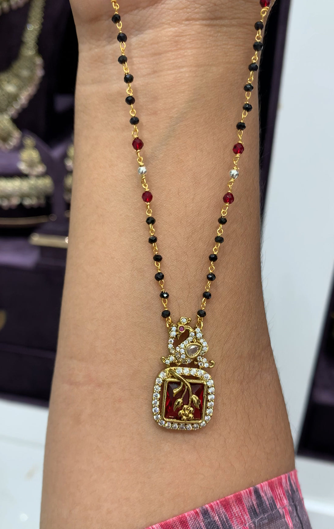 Beautiful customised blackbeads 18 inchs