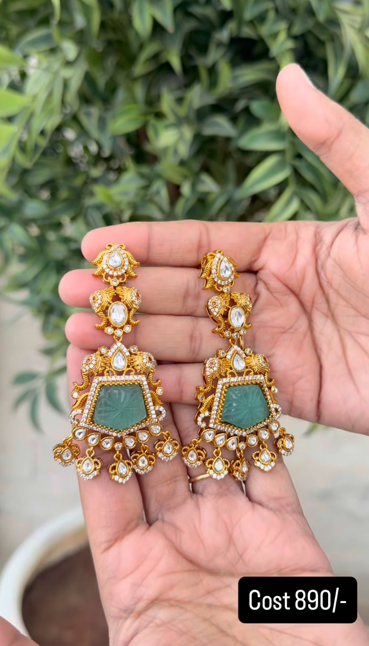 Beautiful polki style hangings