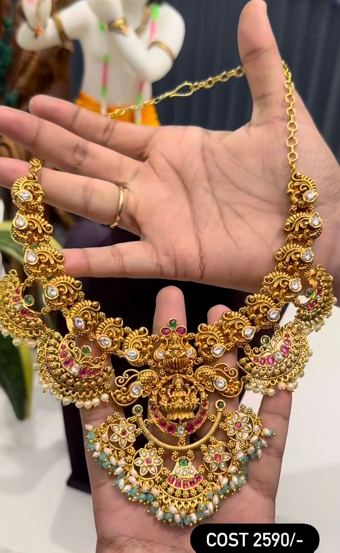 Beautiful customised nakshi necklace