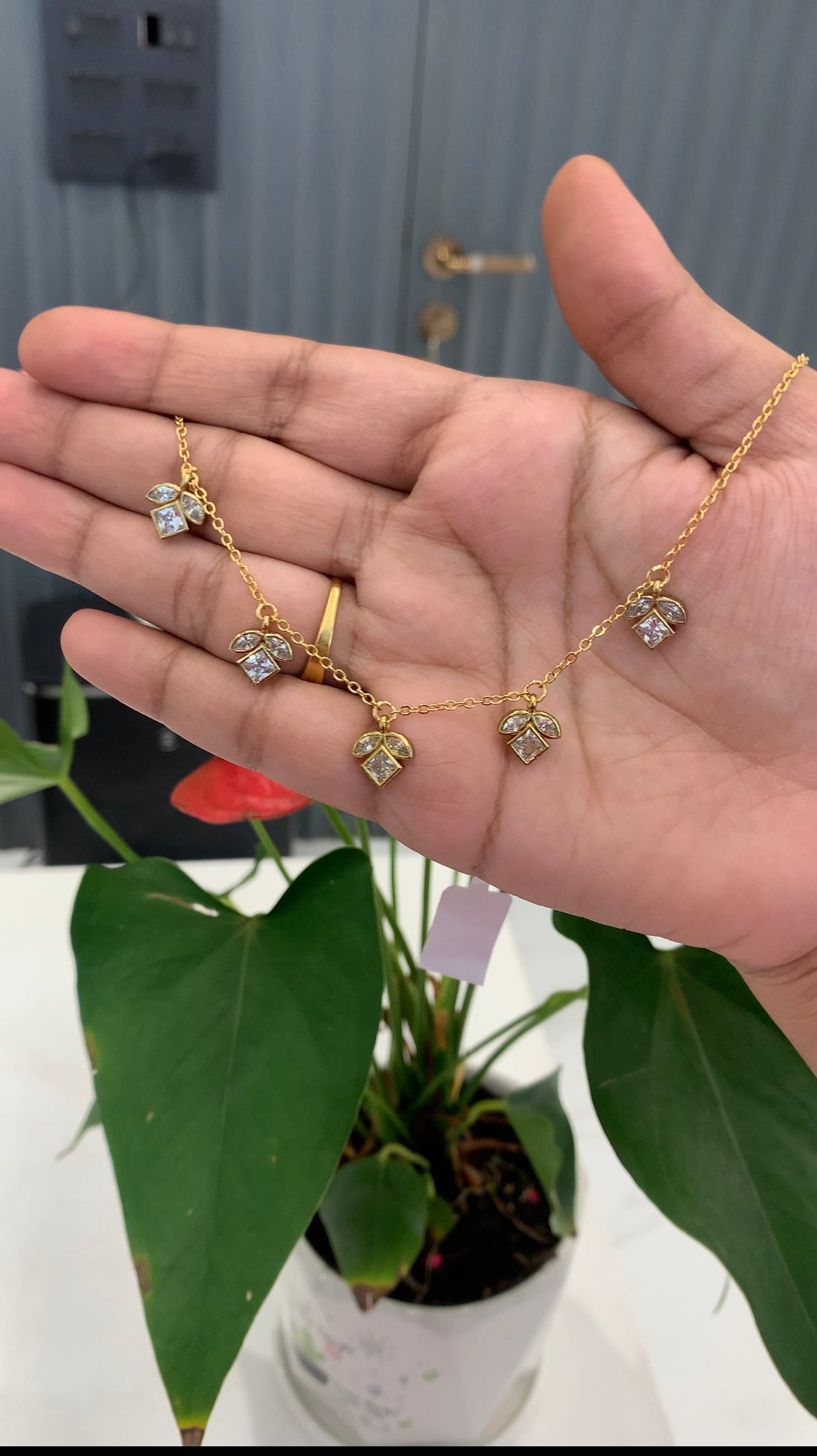 Beautiful drop lockets chain