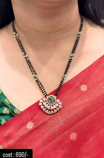 Beautiful Greenstone locket With Customised Blackbeads