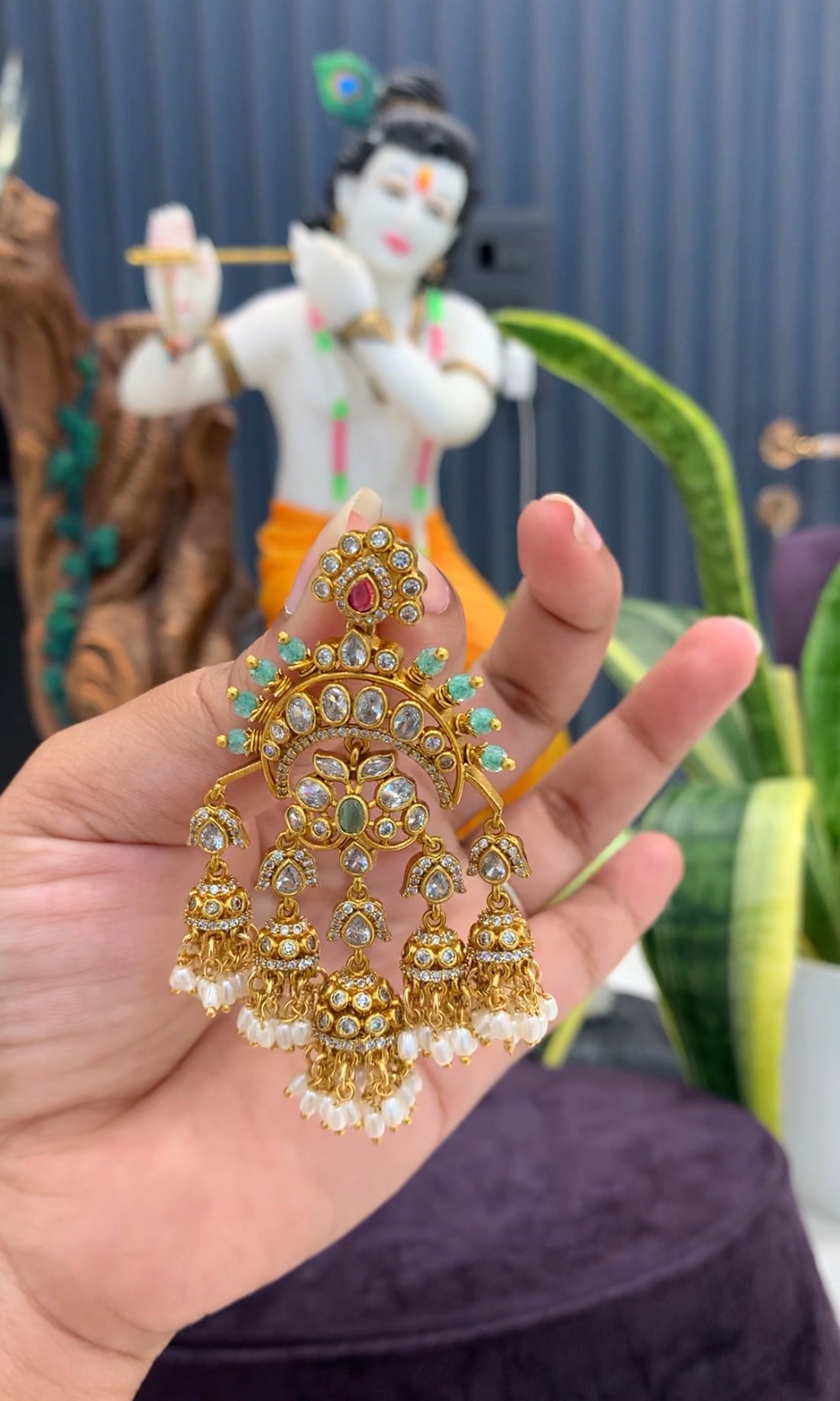 Beautiful customised chandbali Earrings