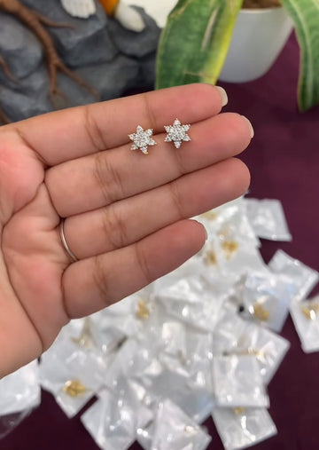 Beautiful GJ Stud Earrings with Pushback