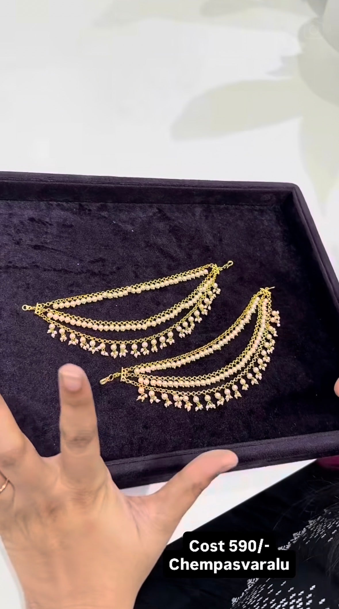 Beautiful customised pearls Champaswaralu