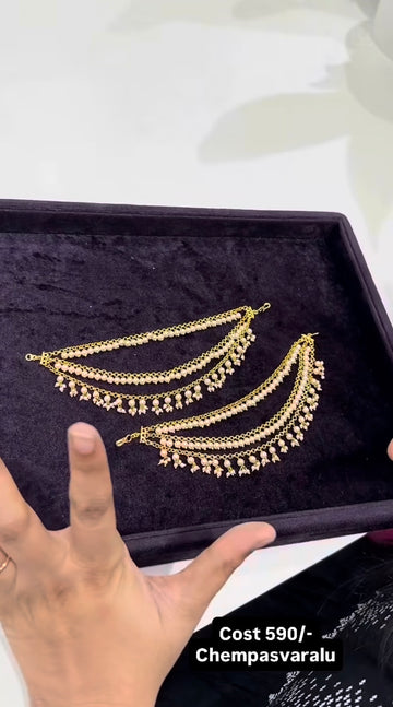 Beautiful customised pearls Champaswaralu