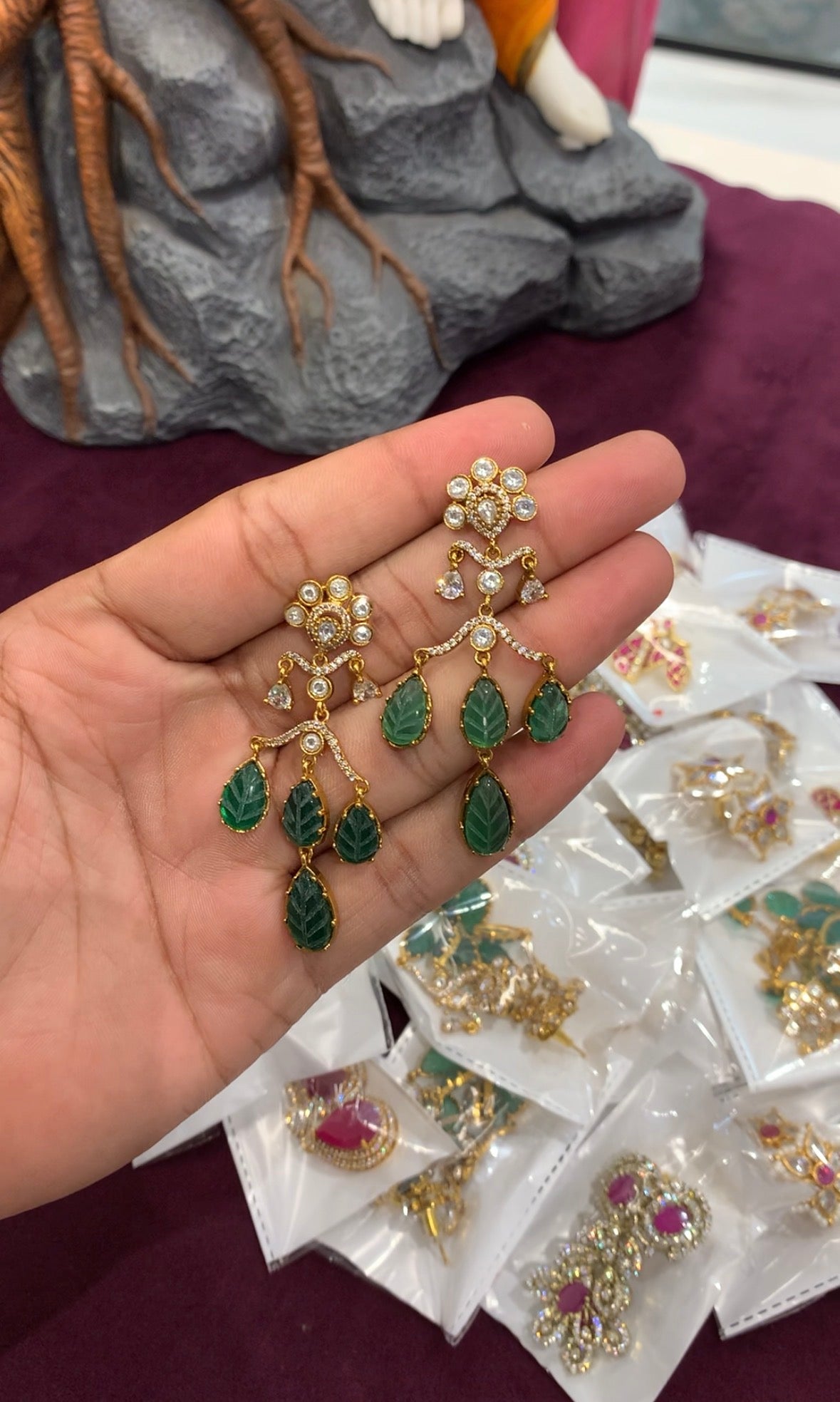 Beautiful chandbali earrings