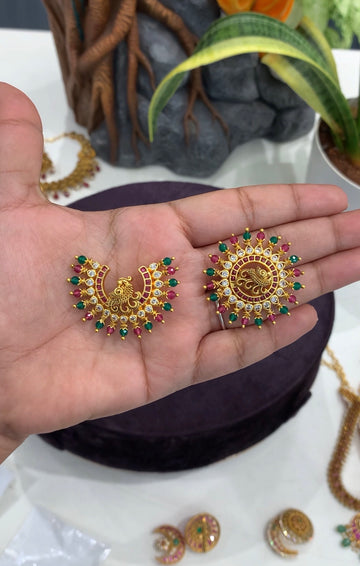 Beautiful sun moon hair accessories with back hook