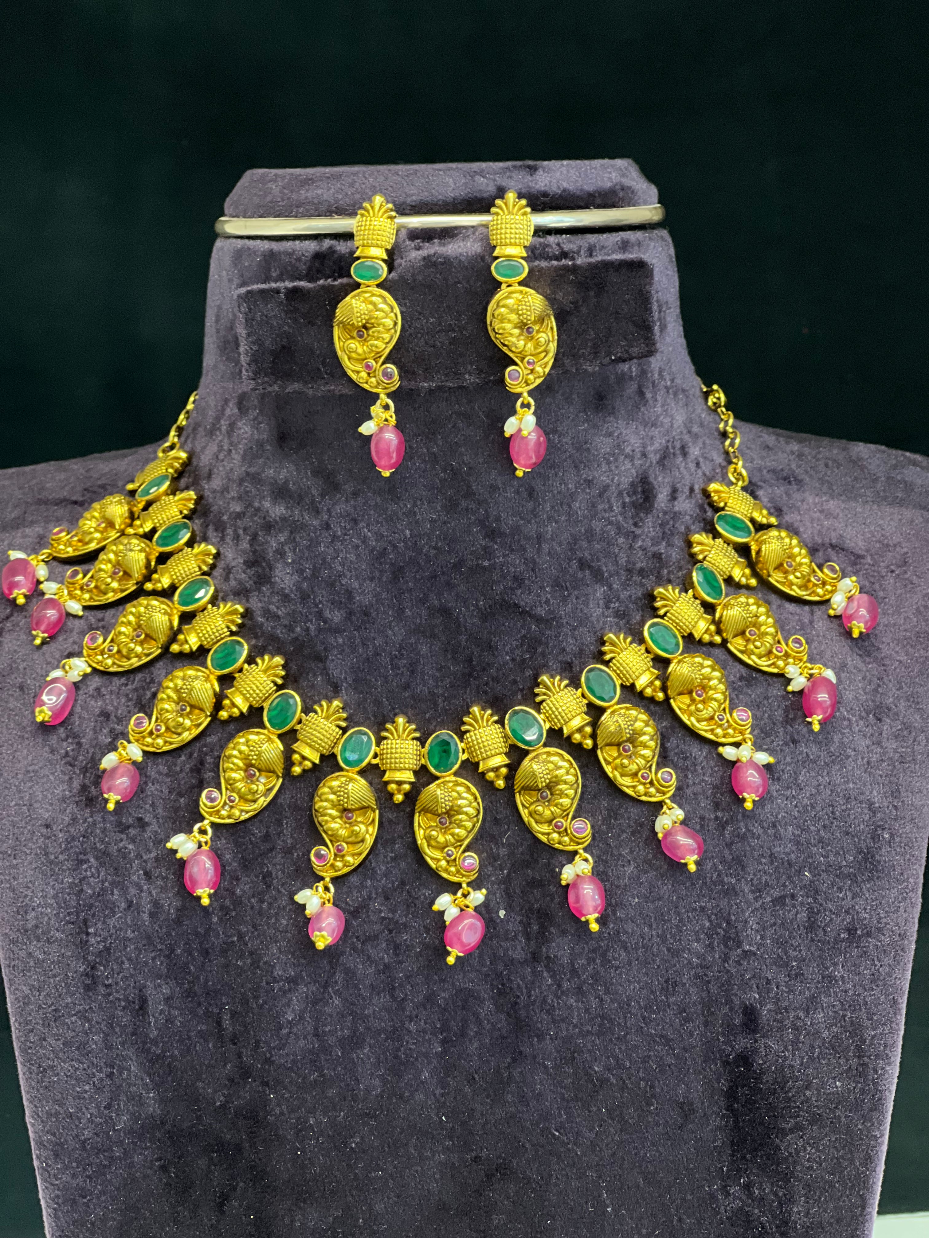 Nakshi Peacock necklace