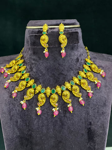 Nakshi Peacock necklace