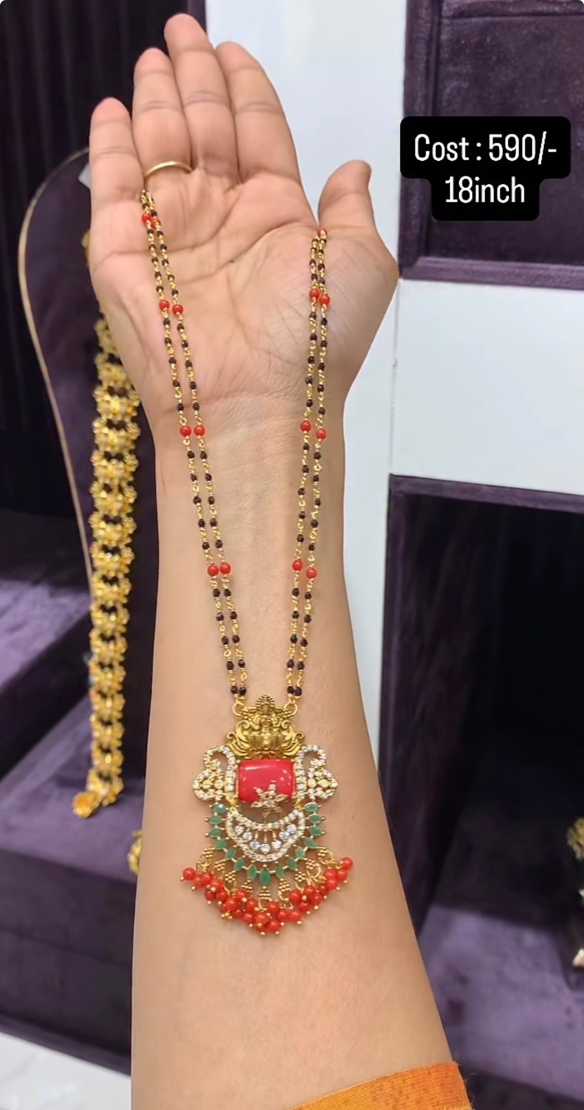 Beautiful pendent with Blackbeads