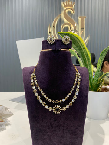 Beautiful double step necklace