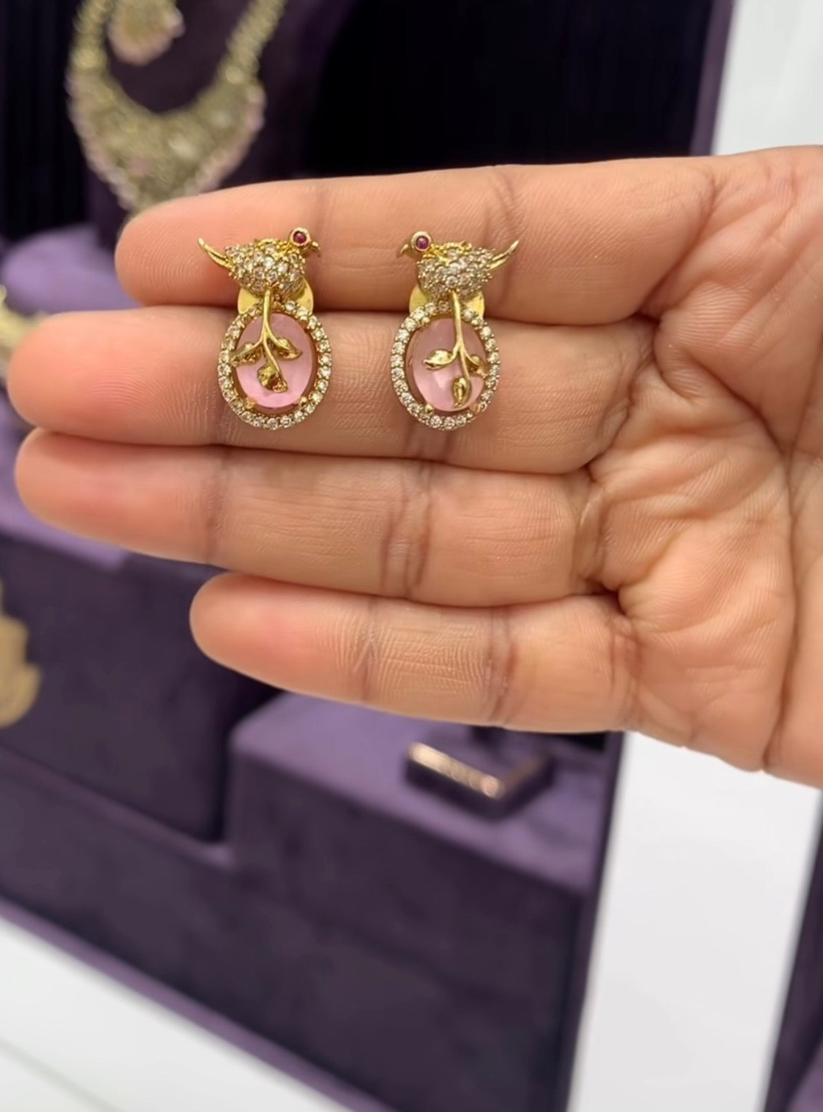 Beautiful cute parrot Locket set