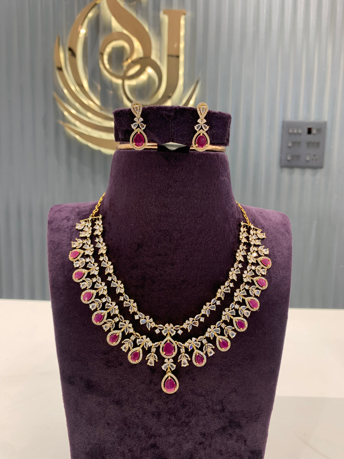 Beautiful ruby necklace