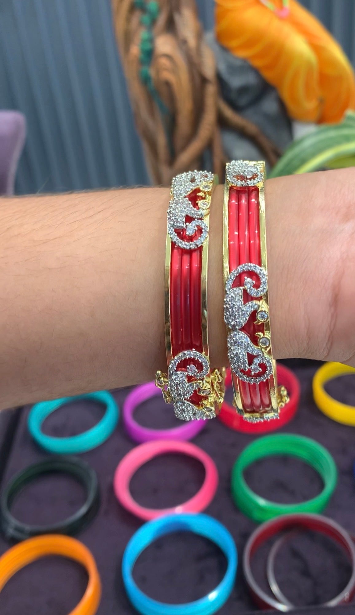 Beautiful changeable bangles set of 12 colours