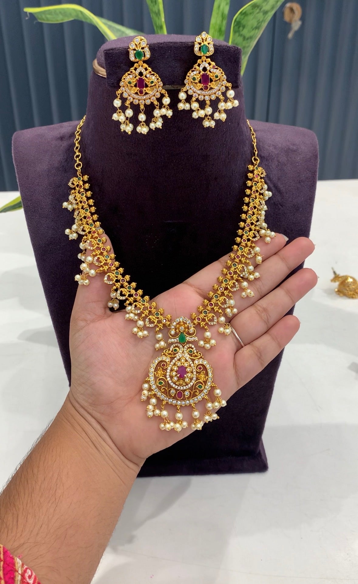 Beautiful gutthapusalu necklace