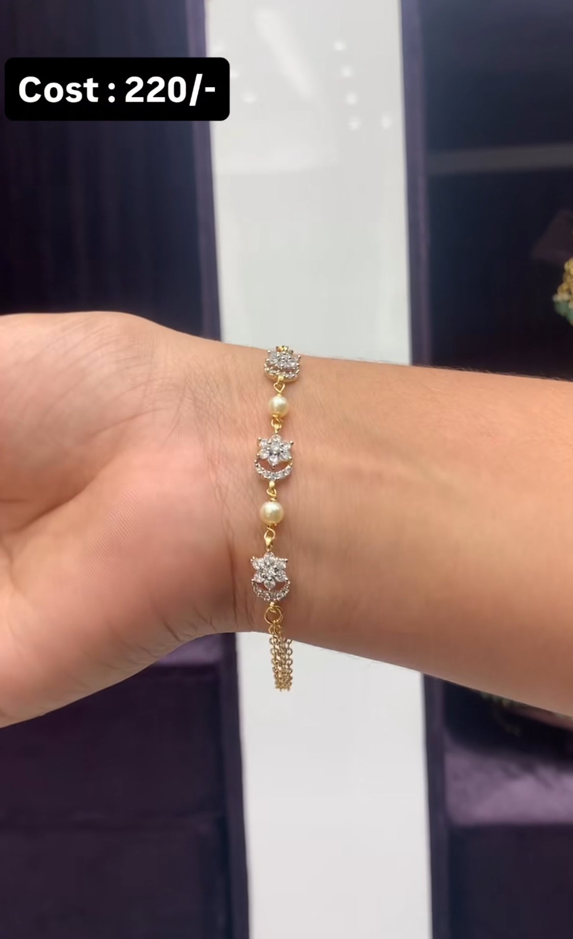 Beautiful GJ drops bracelet