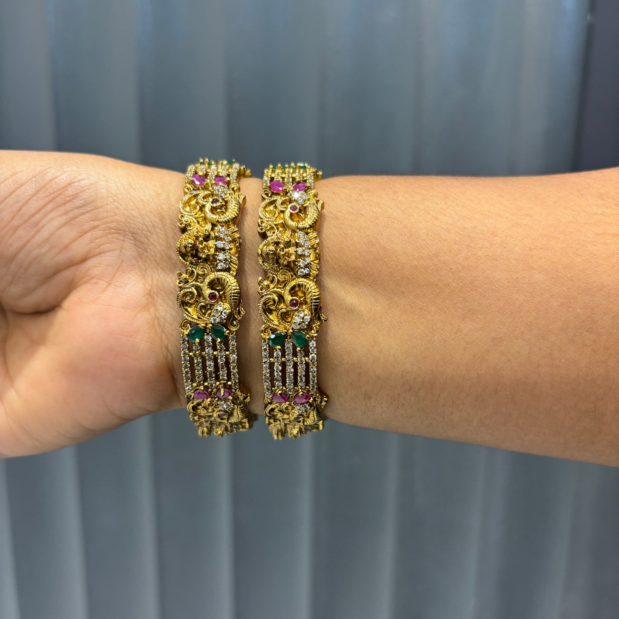 Nakshi Multi Stone Bangles