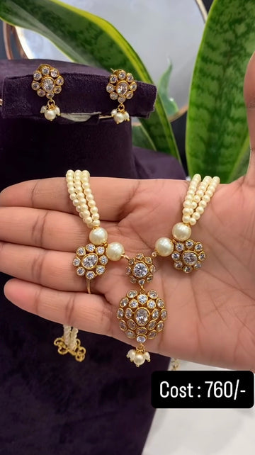 Beautiful pearls chocker set