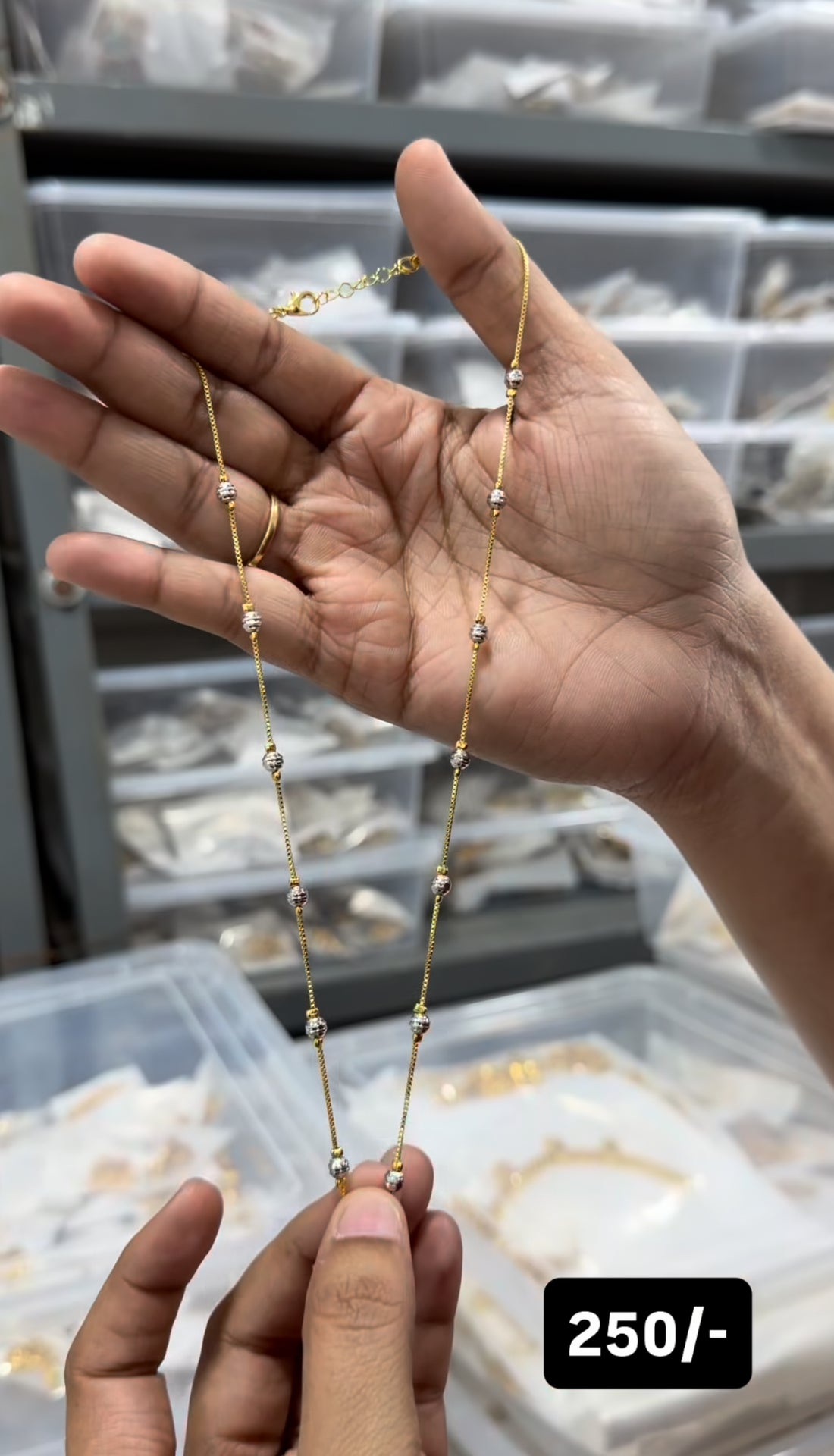 Beautiful fancy silver replica  chain