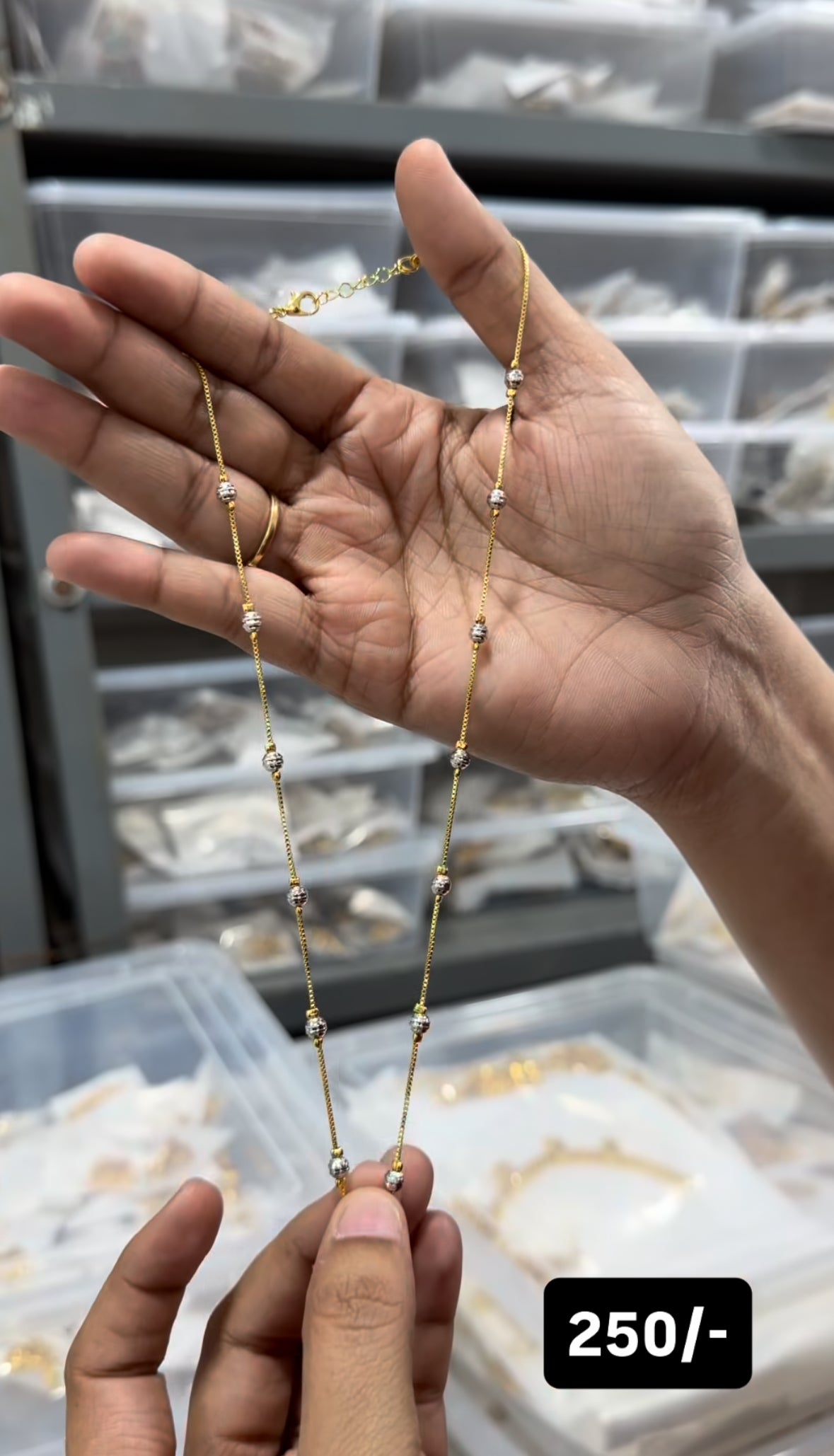 Beautiful fancy silver replica  chain