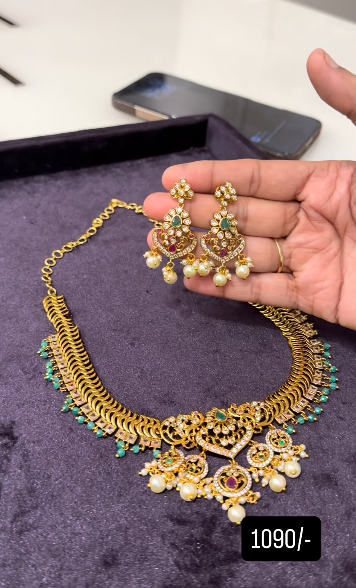 Beautiful jilebi necklace