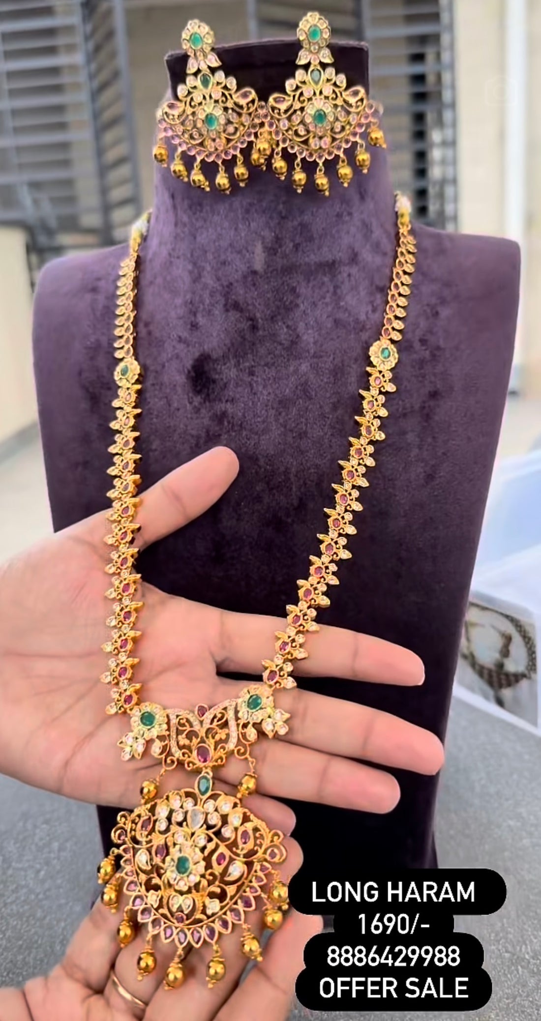 Beautiful gold polish long haram @ashadam offer