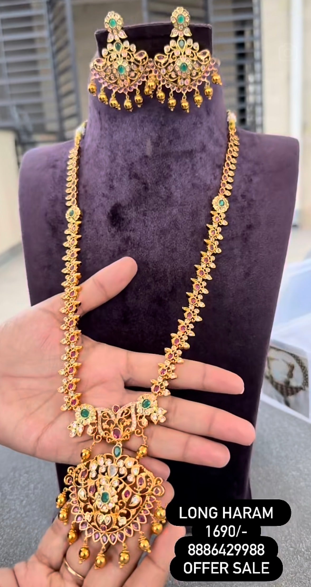 Beautiful gold polish long haram @ashadam offer