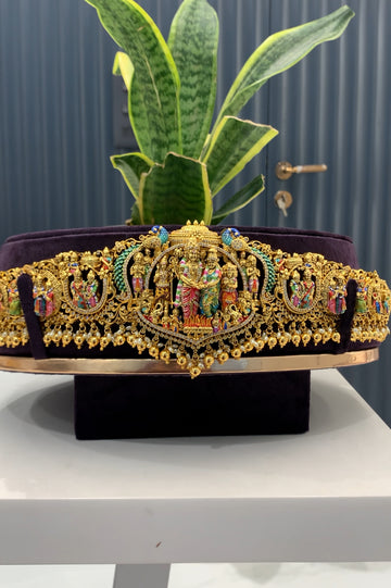 Beautiful meenakari vaddanam (20days prebook)
