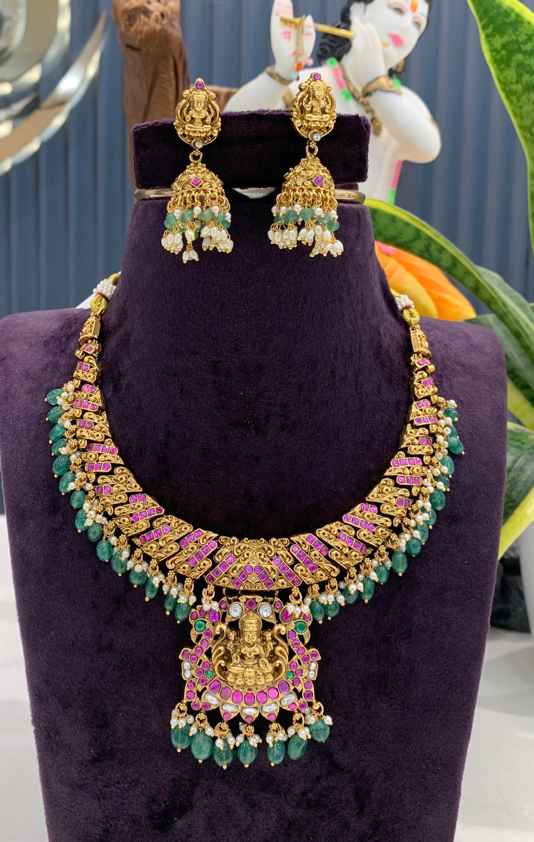 Beautiful Jadav Changeable Necklace (3 in 1)