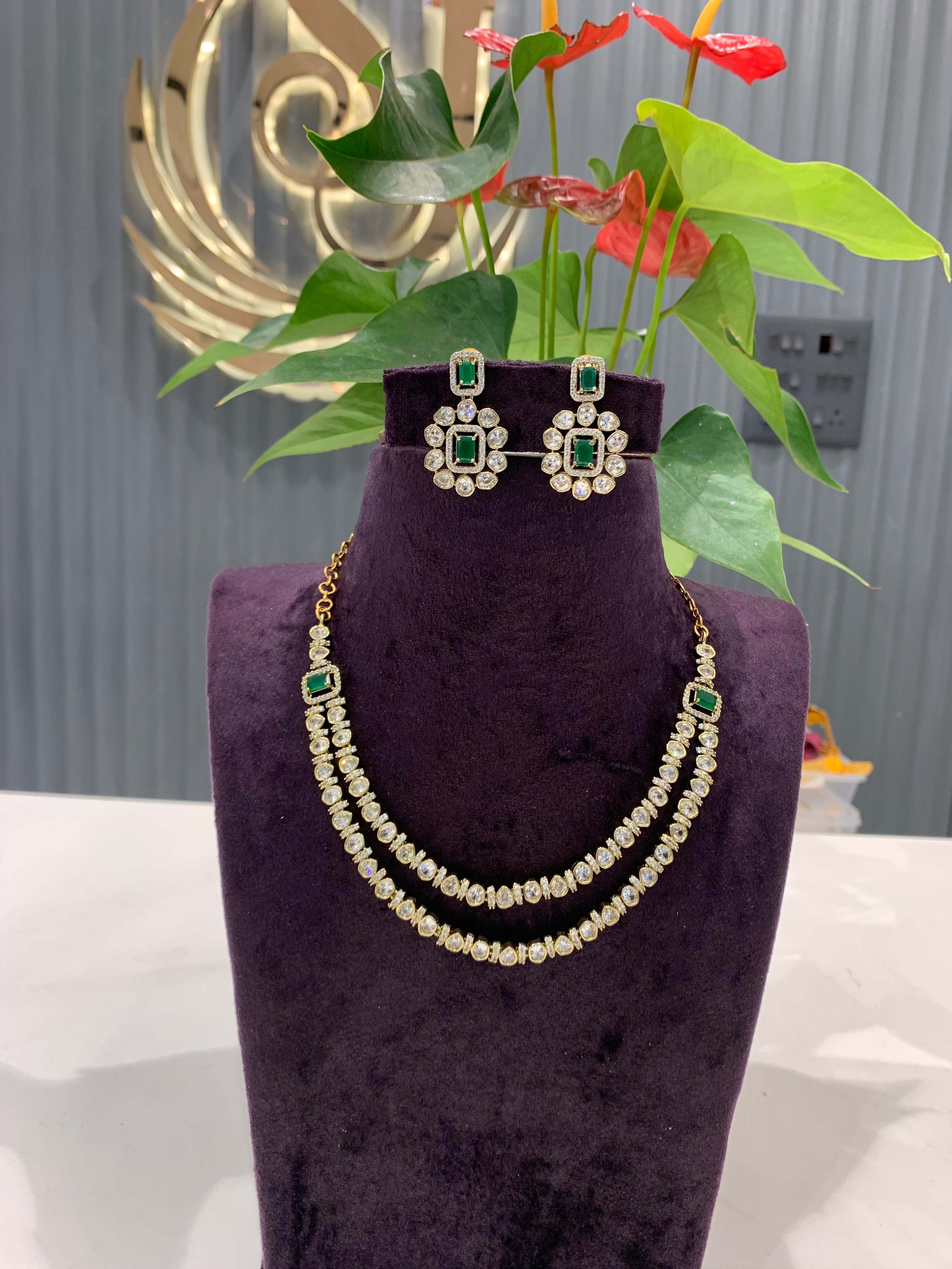 Beautiful double step necklace