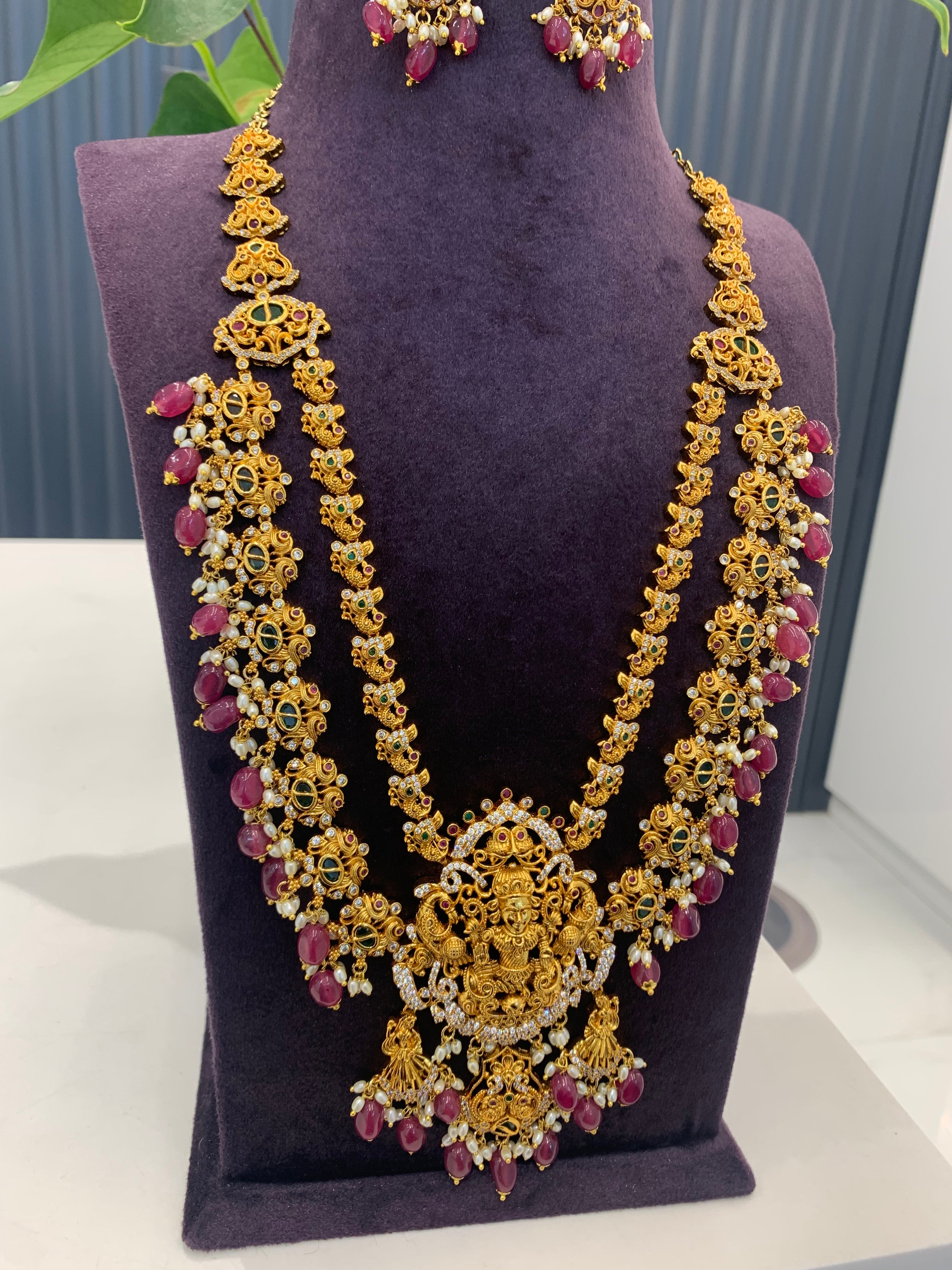 Beautiful 2 layer Nakshi Long haram