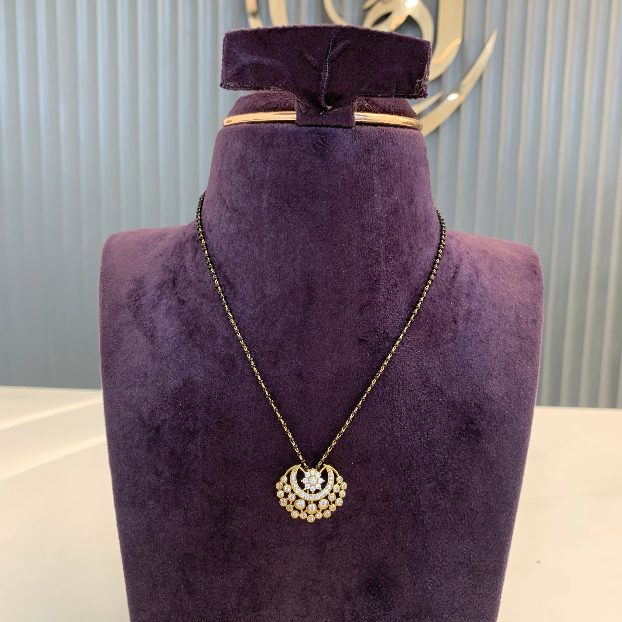 Beautiful black beads with cute pendent