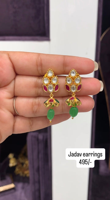 Beautiful jadav earrings