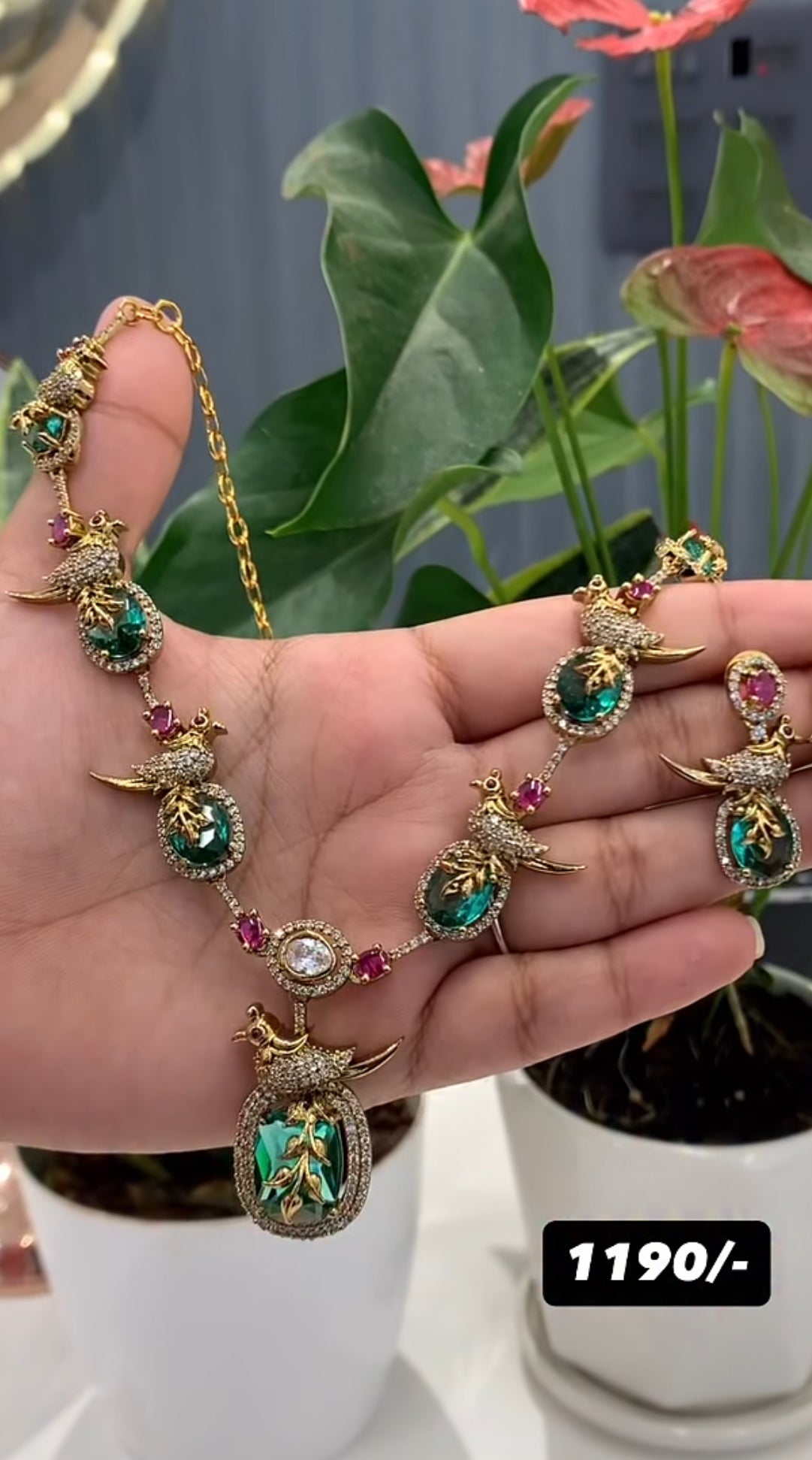 Beautiful parrot necklace