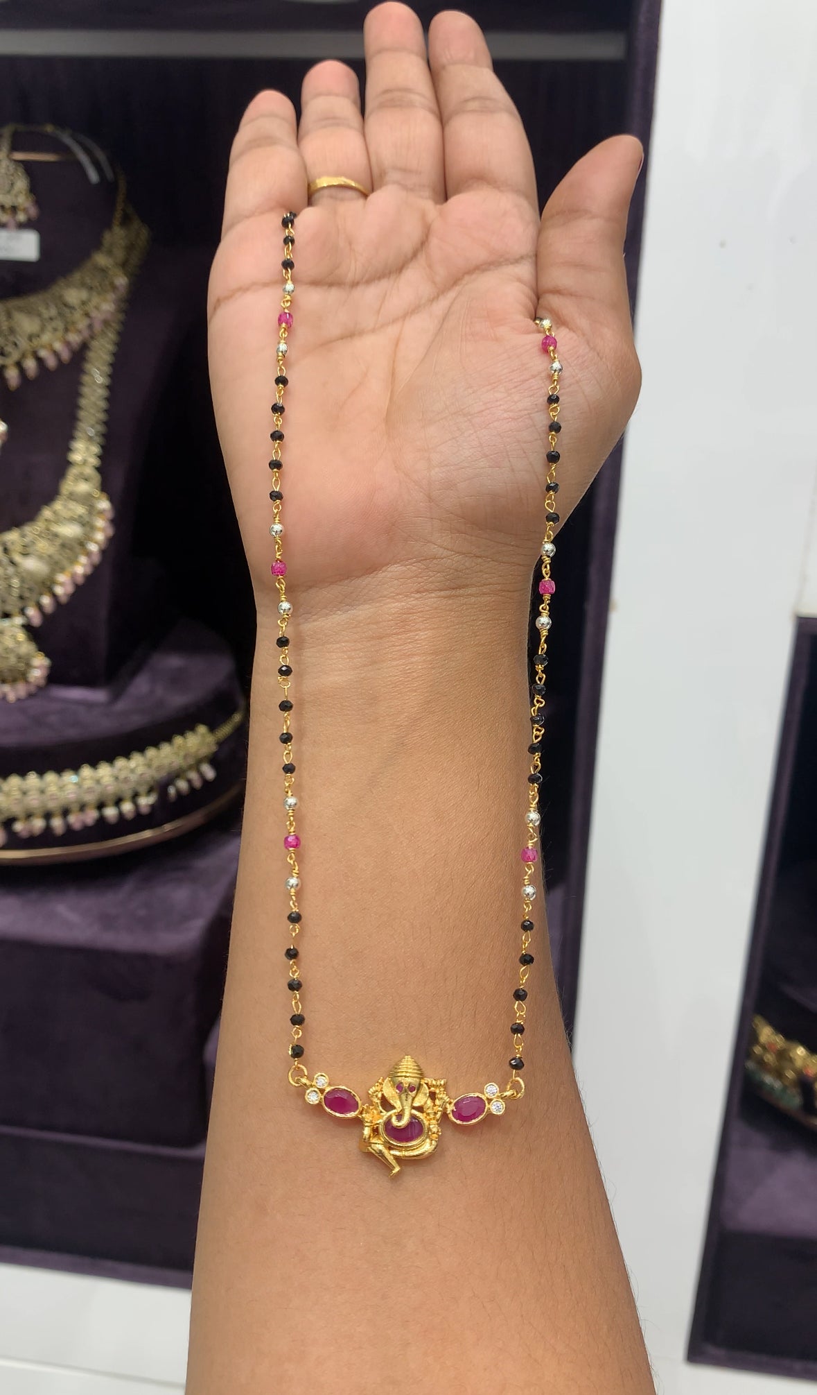 Beautiful customised ganesh blackbeads