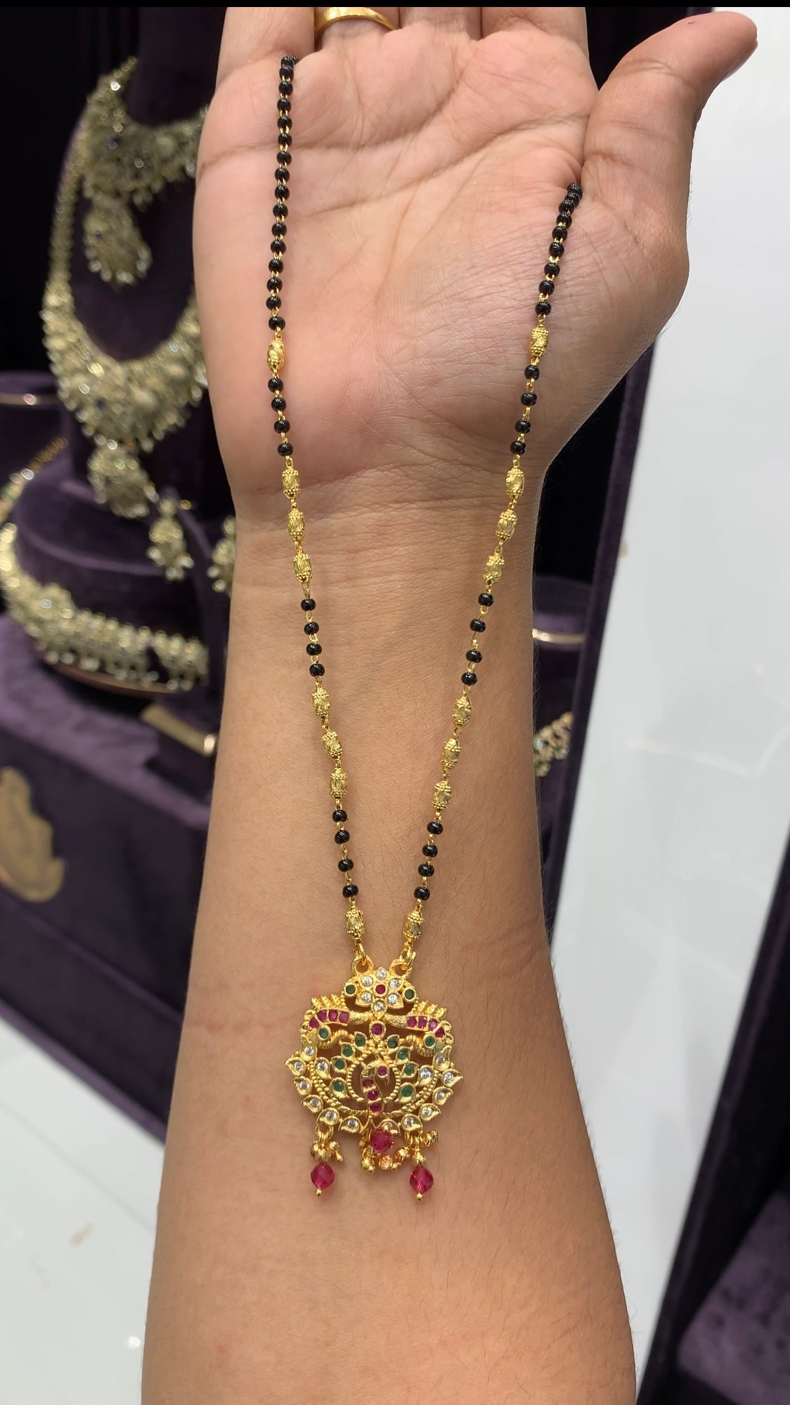 Beautiful Gold Black beads